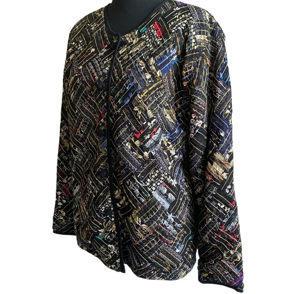 Vintage Patchwork Qiulted Women Jacket S Boho Fairy Grunge Lagenlook Soul Mate